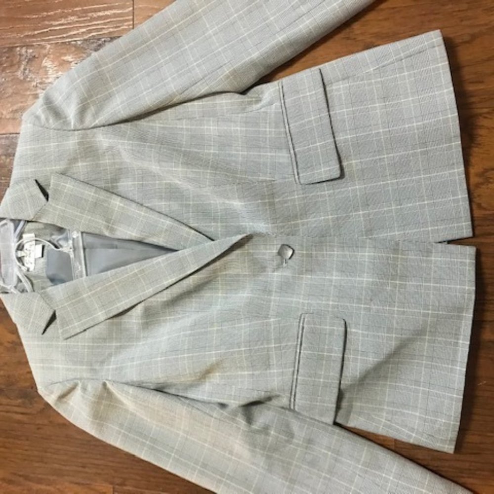 Light Gray Pinstripe Suit Jacket